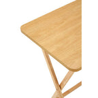Heva Folding Snack Table | Natural Tropical Hevea Wood Folding Snack Table