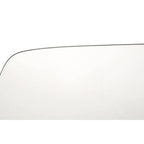 Metropolitan Dining Table | Clear Glass Square Dining Table with Silver Finish Legs