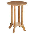 Heva Side Table | Natural Tropical Hevea Wood Round Side Table