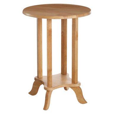 Heva Side Table | Natural Tropical Hevea Wood Round Side Table