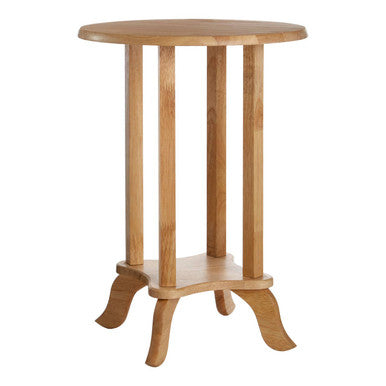 Heva Side Table | Natural Tropical Hevea Wood Round Side Table