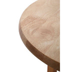 Heva Side Table | Natural Tropical Hevea Wood Round Side Table
