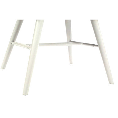 Cassy Dining Chair | Black Leather Effect Dining Chair with White Legs
