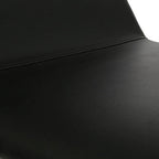 Cassy Dining Chair | Black Leather Effect Dining Chair with White Legs
