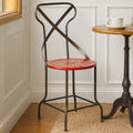 Artisan Red Metal Dining Chair