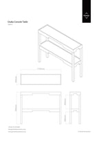 Osaka Console Table | Black 2 Tier Console Table