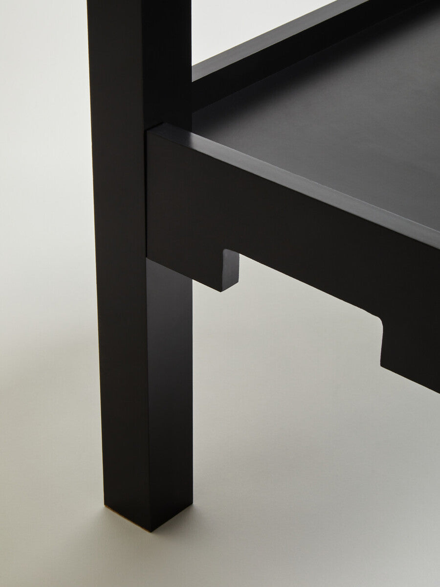 Osaka Console Table | Black 2 Tier Console Table