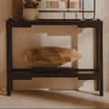 Osaka Console Table | Black 2 Tier Console Table