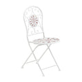 Cafe Cassis Cream Metal Folding Bistro Chair