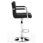 Starz Bar Chair | Black Leather Effect Adjustable Bar Chair