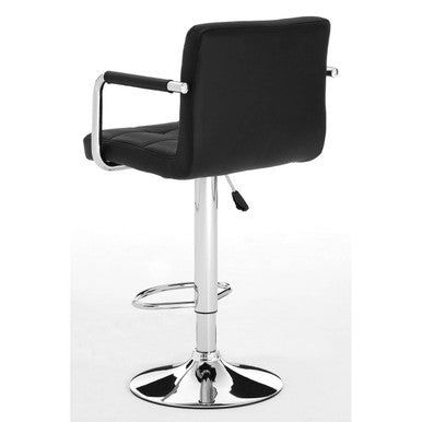 Starz Bar Chair | Black Leather Effect Adjustable Bar Chair