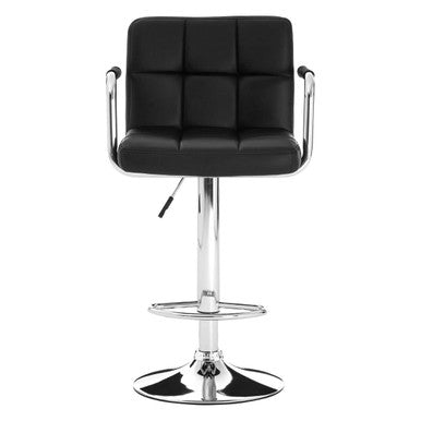 Starz Bar Chair | Black Leather Effect Adjustable Bar Chair