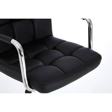 Starz Bar Chair | Black Leather Effect Adjustable Bar Chair