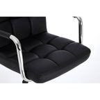 Starz Bar Chair | Black Leather Effect Adjustable Bar Chair