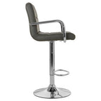 Starz Bar Chair | Grey Leather Effect Adjustable Bar Chair