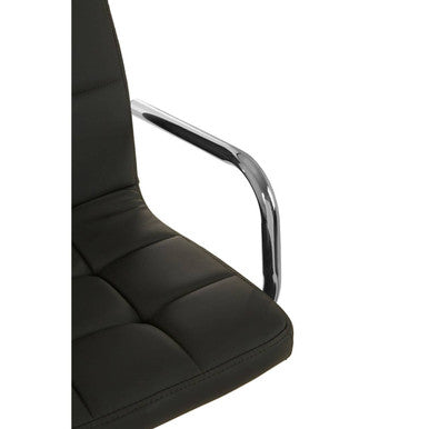 Starz Bar Chair | Grey Leather Effect Adjustable Bar Chair