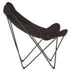 Papillon Accent Chair | Black Canvas Butterfly Chair