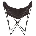 Papillon Accent Chair | Black Canvas Butterfly Chair
