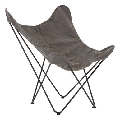 Papillon Butterfly Chair | Grey Canvas Butterfly Chair