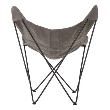 Papillon Butterfly Chair | Grey Canvas Butterfly Chair