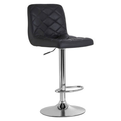 Tara Grey Leather Effect Adjustable Bar Chair