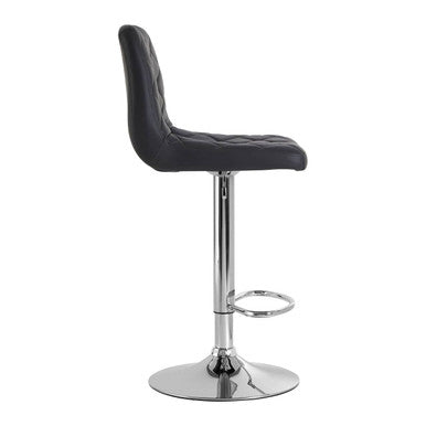 Tara Grey Leather Effect Adjustable Bar Chair