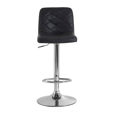 Tara Grey Leather Effect Adjustable Bar Chair