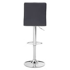 Tavor Bar Chair | Grey Quilted Faux Leather Adjustable Bar Chair