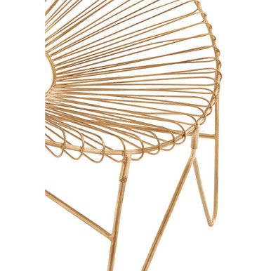 Templar Gold Wire Frame Occasional Chair