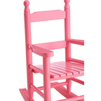 Kids Rocking Chair | Pink Wooden Rocking Chair
