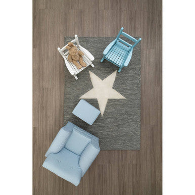 Kids Rocking Chair | Blue Wooden Rocking Chair