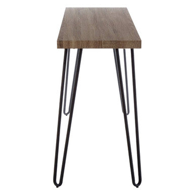Borough Console Table | Natural Wood Effect and Metal Console Table
