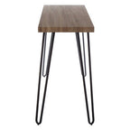 Borough Console Table | Natural Wood Effect and Metal Console Table