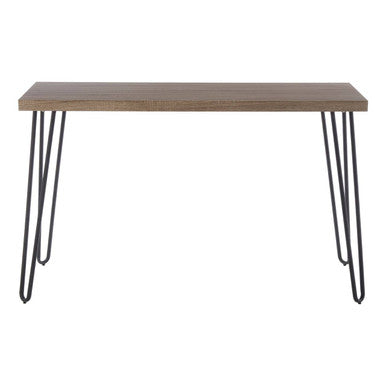 Borough Console Table | Natural Wood Effect and Metal Console Table