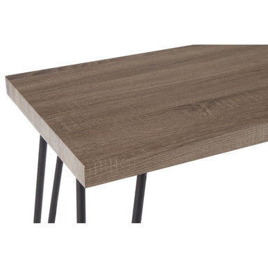 Borough Console Table | Natural Wood Effect and Metal Console Table