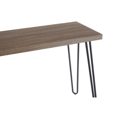 Borough Console Table | Natural Wood Effect and Metal Console Table