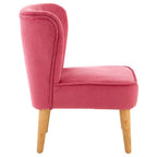 Mia Kids Chair | Pink Velvet Kids Chair