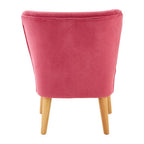 Mia Kids Chair | Pink Velvet Kids Chair