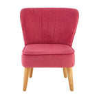 Mia Kids Chair | Pink Velvet Kids Chair