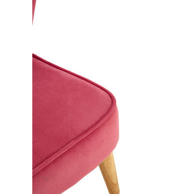 Mia Kids Chair | Pink Velvet Kids Chair