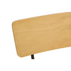 District Dining Chair | Natural Wooden Chair with Black Finish Hairpin Legs
