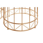Lexi Side Table Set | Gold Finish Set of 2 Round Side Tables