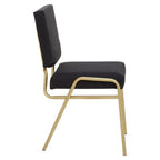 Lexa Accent Chair | Black Linen Chair