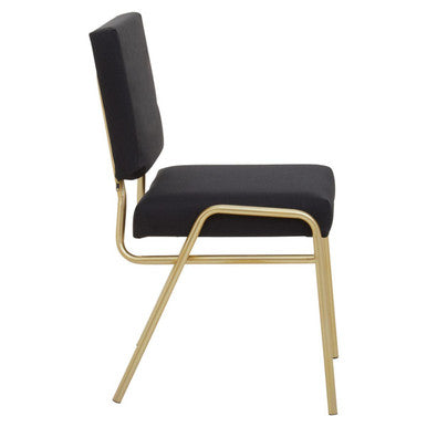 Lexa Accent Chair | Black Linen Chair