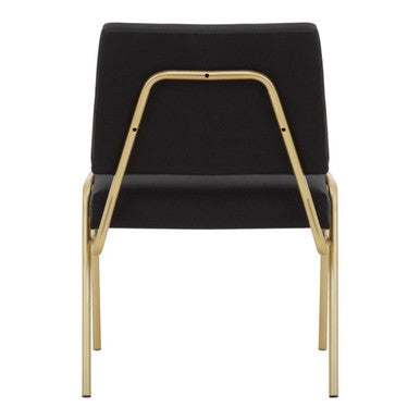 Lexa Accent Chair | Black Linen Chair
