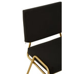 Lexa Accent Chair | Black Linen Chair