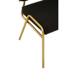 Lexa Accent Chair | Black Linen Chair