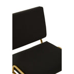 Lexa Accent Chair | Black Linen Chair
