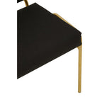 Lexa Accent Chair | Black Linen Chair