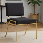 Lexa Accent Chair | Black Linen Chair